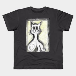 white cat - 2 Kids T-Shirt